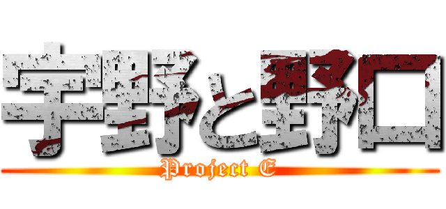 宇野と野口 (Project E)