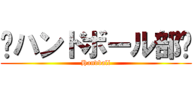 ⠀ハンドボール部⠀ (Handball)