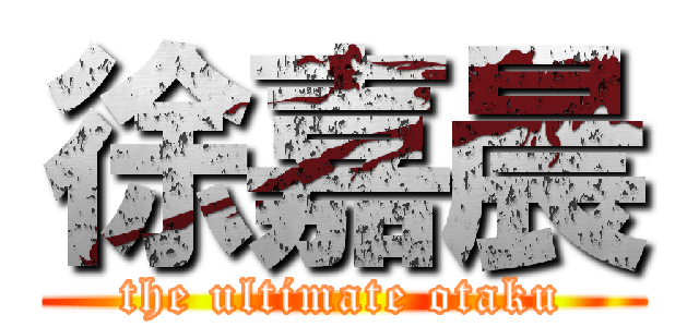 徐嘉晨 (the ultimate otaku)