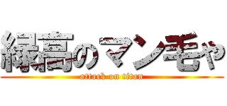 緑高のマン毛や (attack on titan)
