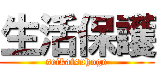 生活保護 (seikatsuhogo)