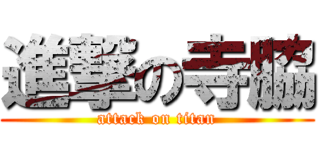 進撃の寺脇 (attack on titan)