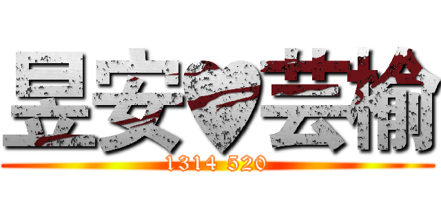 昱安♥芸榆 (1314 520)