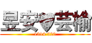 昱安♥芸榆 (1314 520)
