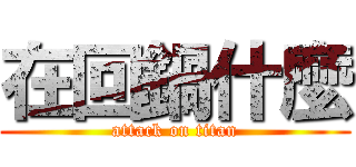 在回鍋什麼 (attack on titan)