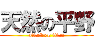 天然の平野 (attack on titan)