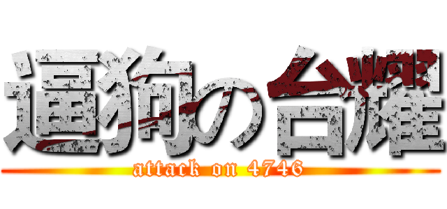 逼狗の台耀 (attack on 4746)