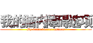 我的脑内障碍选项 (My brain barrier options)