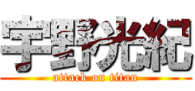 宇野光紀 (attack on titan)