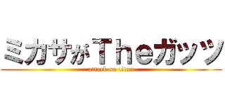 ミカサがＴｈｅガッツ (attack on titan)