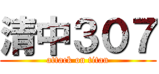 清中３０７ (attack on titan)