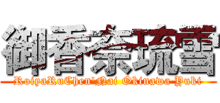 御香奈琉雪 (RoiyaRuChen'Nai Okinawa Yuki)