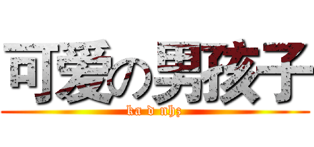 可爱の男孩子 (ka d nhz)