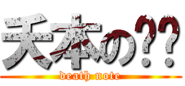 夭本の笔记 (death note)