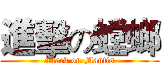 進擊の螳螂 (attack on Mantis)