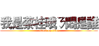 我是蔡桂哦ㄋ悶是誰 (attack on titan)