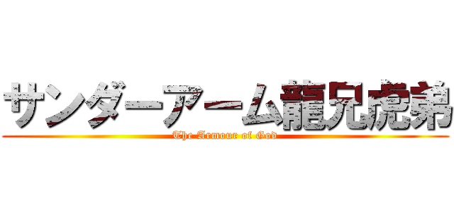 サンダーアーム龍兄虎弟 (The Armour of God)