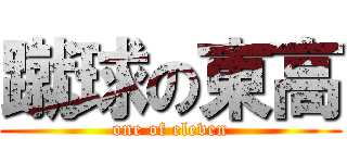 蹴球の東高 (one of eleven)