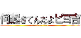 何起きてんだよピヨ吉 (attack on titan)