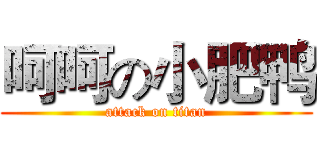 呵呵の小肥鸭 (attack on titan)