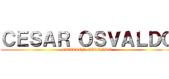 ＣＥＳＡＲ ＯＳＶＡＬＤＯ (GUILLEN GALINDO)
