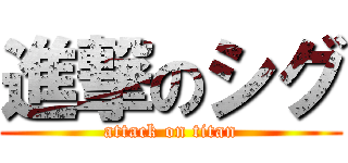 進撃のシグ (attack on titan)