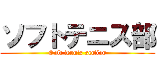 ソフトテニス部 (Soft tennis section)