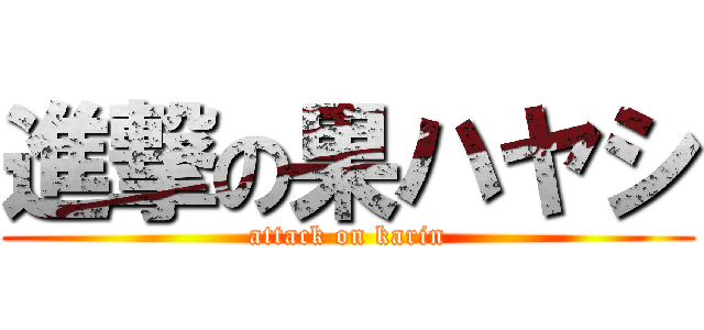 進撃の果ハヤシ (attack on karin)