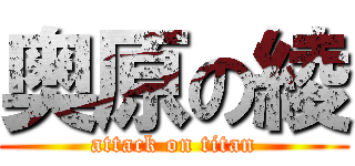 奥原の綾 (attack on titan)