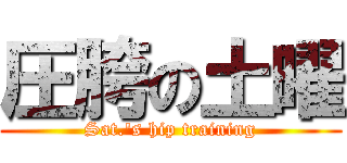 圧胯の土曜 (Sat.\'s hip training)