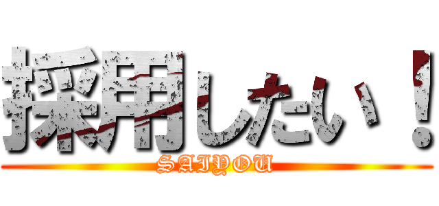 採用したい！ (SAIYOU)