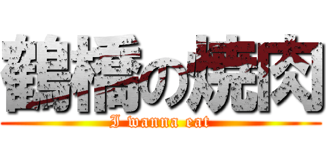 鶴橋の焼肉 (I wanna eat)