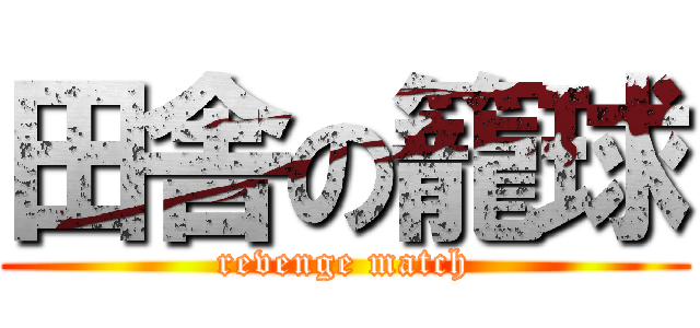 田舎の籠球 (revenge match)