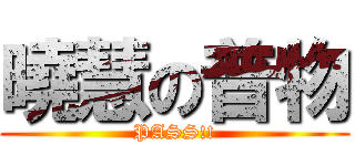 曉慧の普物 (PASS!!)