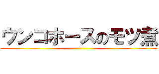 ウンコホースのモツ煮 ()