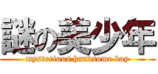 謎の美少年 (mysterious handsome boy)
