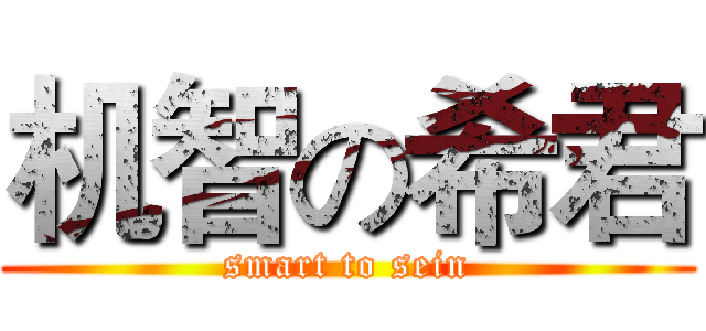 机智の希君 (smart to sein)