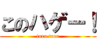 このハゲー！ (turu turu)