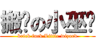 搬砖の小巫师 (brick fuck Little wizard)