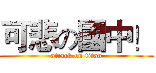 可悲の國中！ (attack on titan)