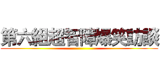 第六組超智障爆笑訪談 ()