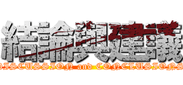 結論與建議 (DISCUSSION and CONCLUSIONS)
