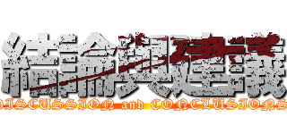 結論與建議 (DISCUSSION and CONCLUSIONS)