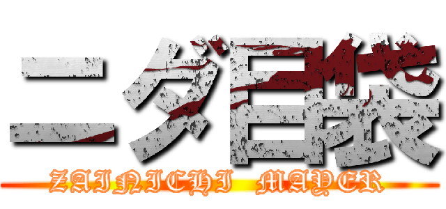 ニダ目袋 (ZAINICHI  MAYER)