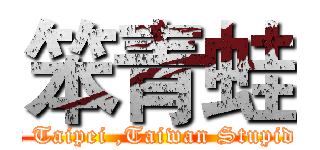 笨青蛙 (From Taipei ,Taiwan Stupid frog)