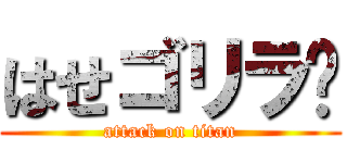 はせゴリラ🦍 (attack on titan)