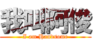 我叫阿俊 (I am Handsome)