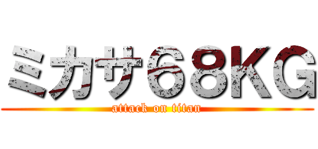 ミカサ６８ＫＧ (attack on titan)