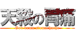 天殺の胃痛 (God damn stomachache)