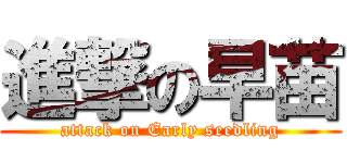 進撃の早苗 (attack on Early seedling)